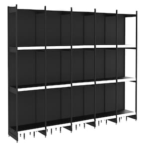Rack Parede 202 Fit 60 Ate 5 Metros Preto 20 Bandeja Branco