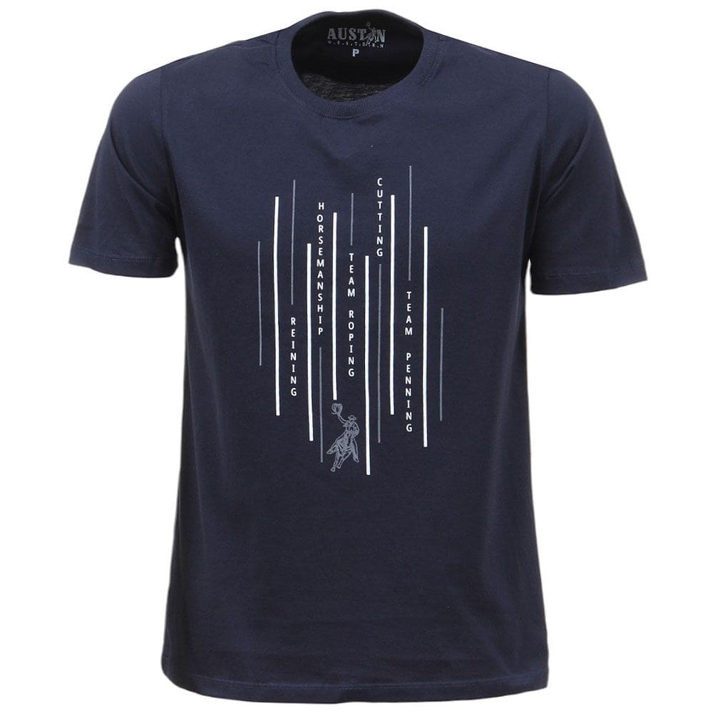 Camiseta Masculina Azul Marinho Austin Western 38039