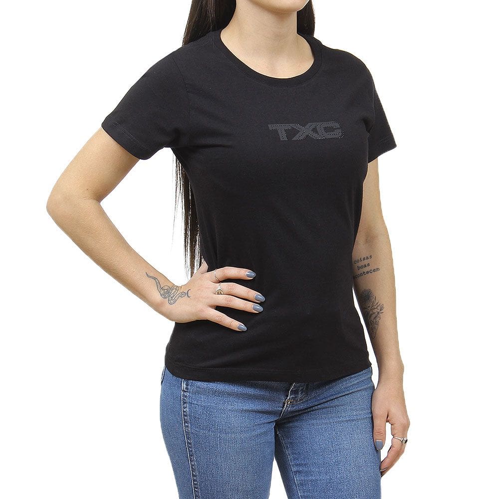 Camiseta Feminina Preta TXC 38320
