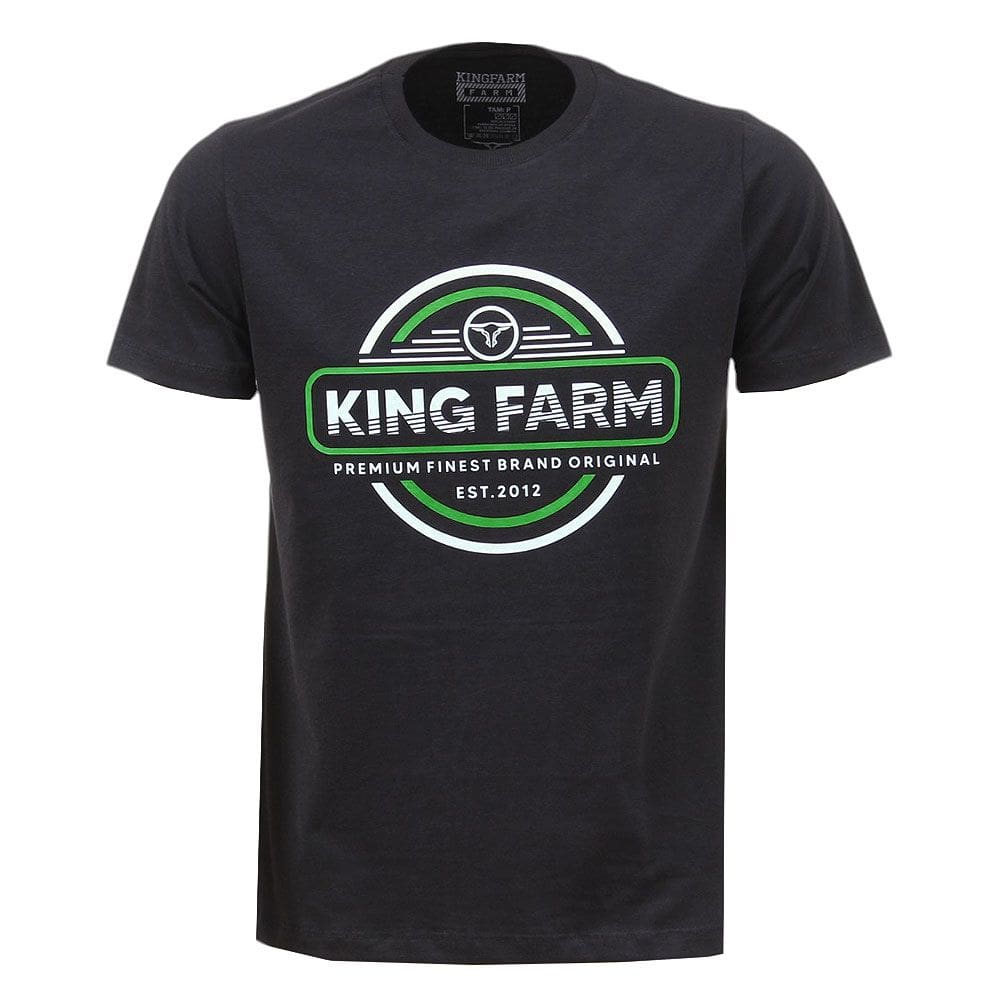 Camiseta Masculina Preta King Farm 37645