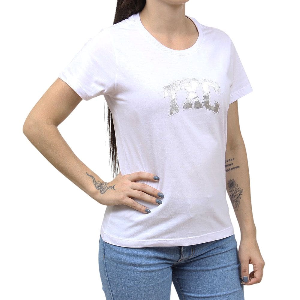 Camiseta Feminina Branca TXC 38284