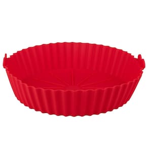 Forma para AirFryer Redonda Silicone 23cm 1200ml CookPop Cazza Variada