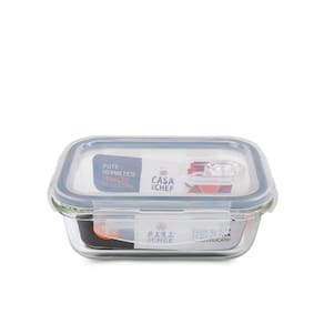 Pote de Vidro Retangular 370ml Casa do Chef