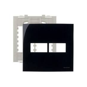 Placa Com Suporte Margirius Sleek 4X4 2 Módulos Horizontais