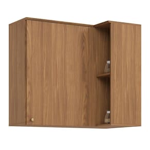 Armário Aéreo Canto Reto Requinte 1 Porta Nature - Móveis Henn Nature