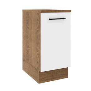 Balcão Agata 35 Cm 1 Porta - Rustic/branco Rustic/branco