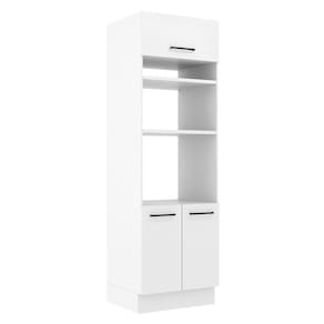 Torre Quente Agata 70 Cm 3 Portas - Branco Rustic/branco
