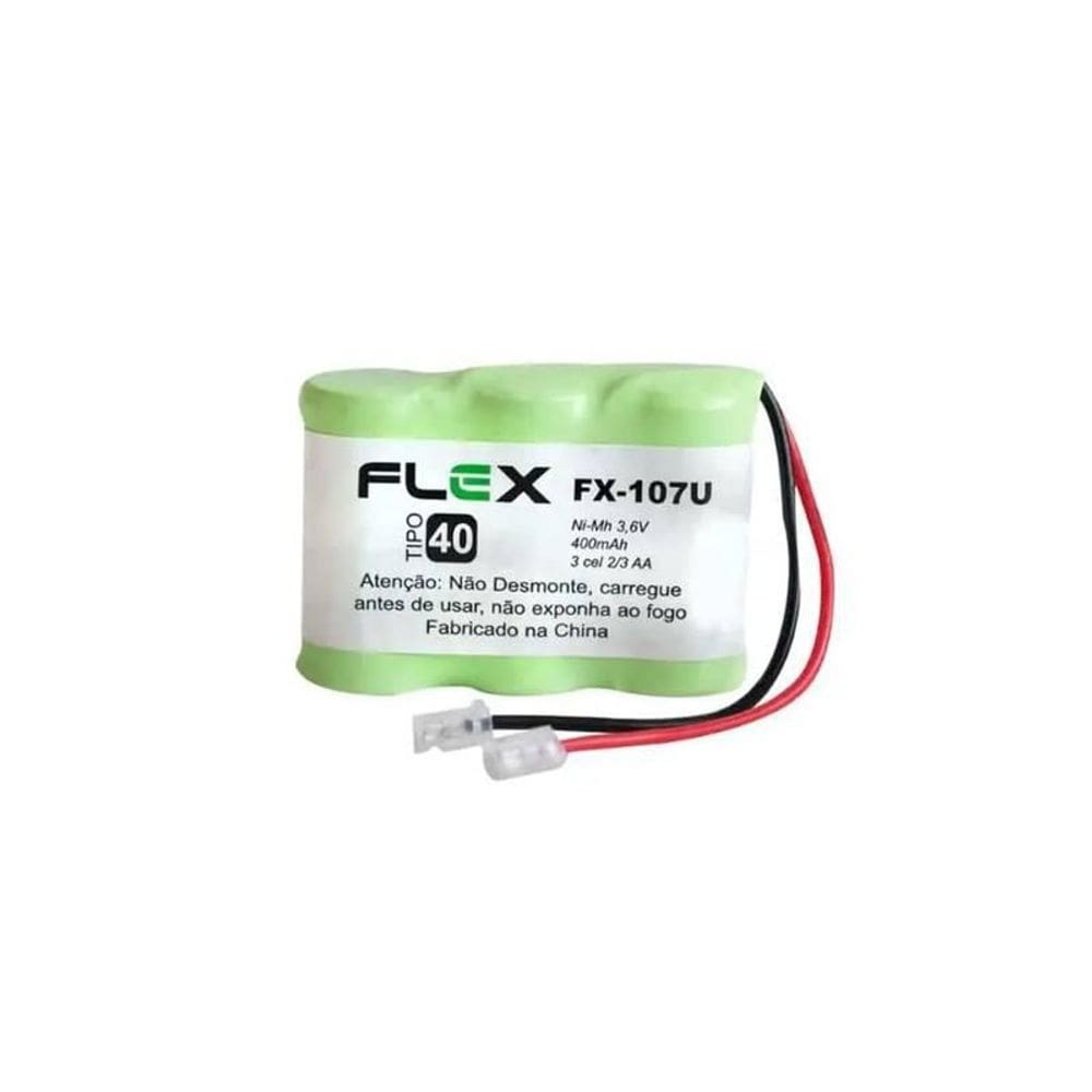 Bateria P/ Telefone Sem Fio &quot;flex&quot; Fx-107u 3.6v 400mah [F108]