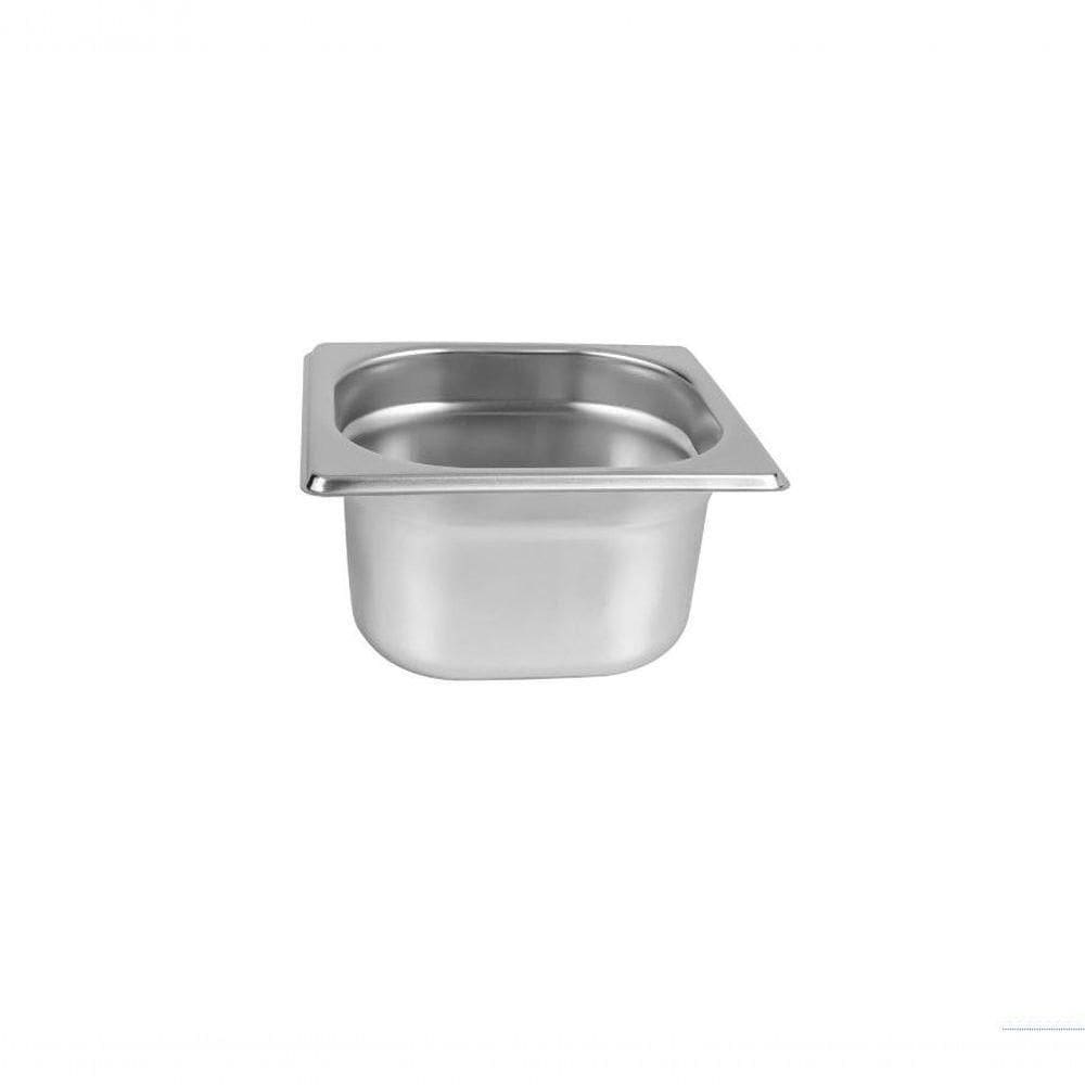 Kit 4 Cubas Gastronomica Inox Gn 1/6X100Mm (176X162Mm)