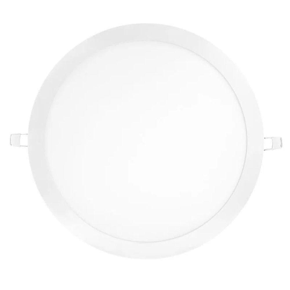 Kit 10 Painéis Led Embutir 24w Redondo Branco Frio Bivolt