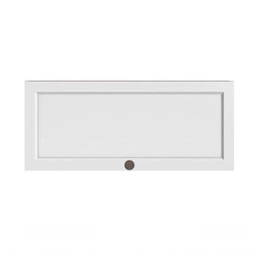 Armário Aéreo Geladeira Basculante Unna Nogueira/Branco