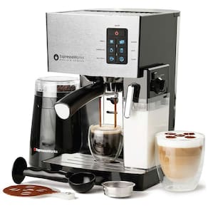 Cafeteira Elétrica Expresso Reservatório 1.4 L 19 Bar de Pressão, 1250W, 110v, ESPRESSOWORKS, Azul
