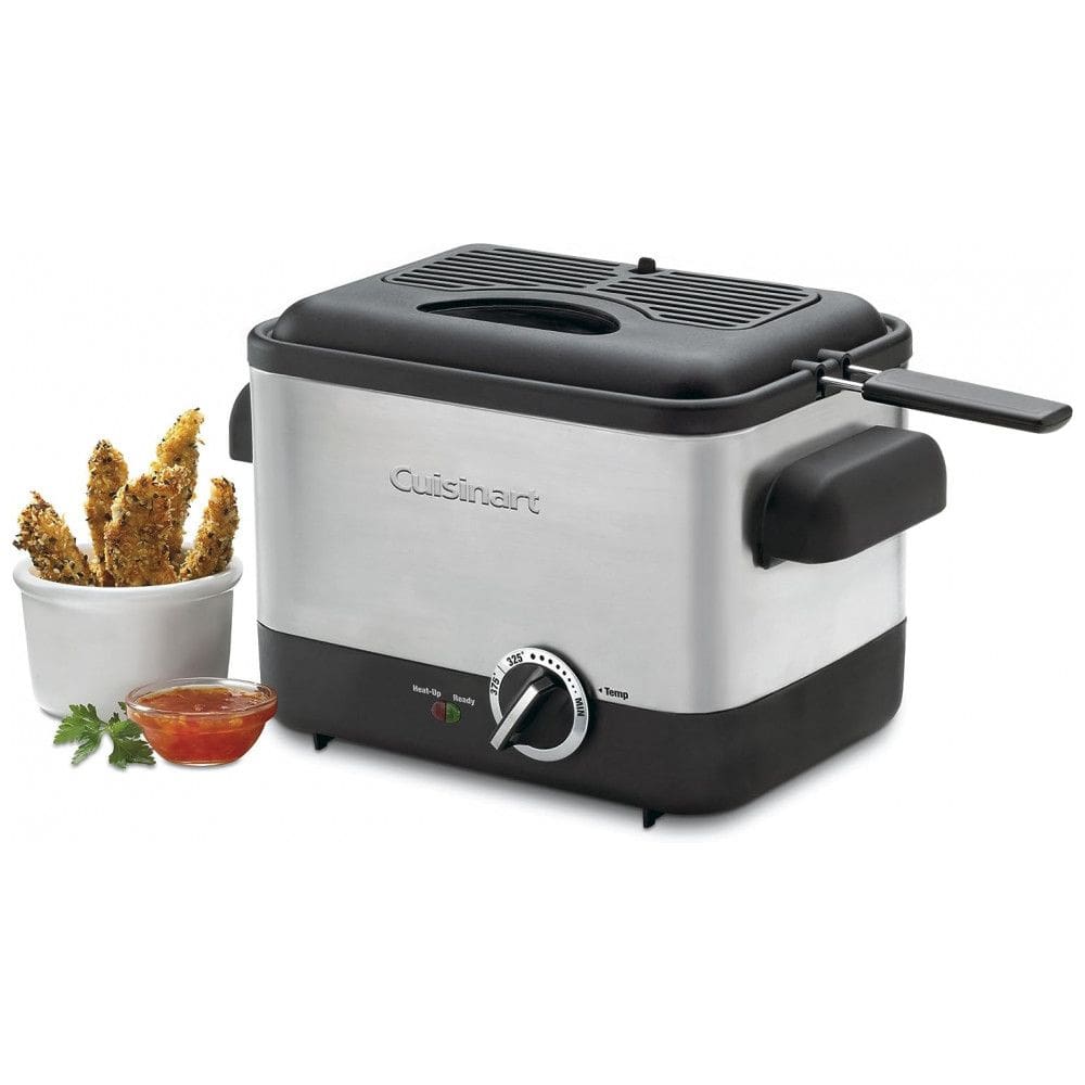 Fritadeira Elétrica 1.1L em Aço Inoxidável, 1000W 110V, Cuisinart CDF100, Prata