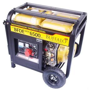 Motogerador Diesel Buffalo 5kva Trifásico 127/220v Partida Elétrica Com Rodas 71032