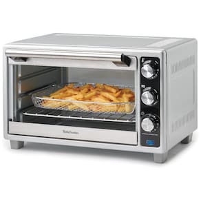 Forno de Convecção 7 em 1, 22L com Função Air Fryer, Controle de Temperatura e Bandeja Coletora de Grade Cromada 3 Posições, 110V 1500W,