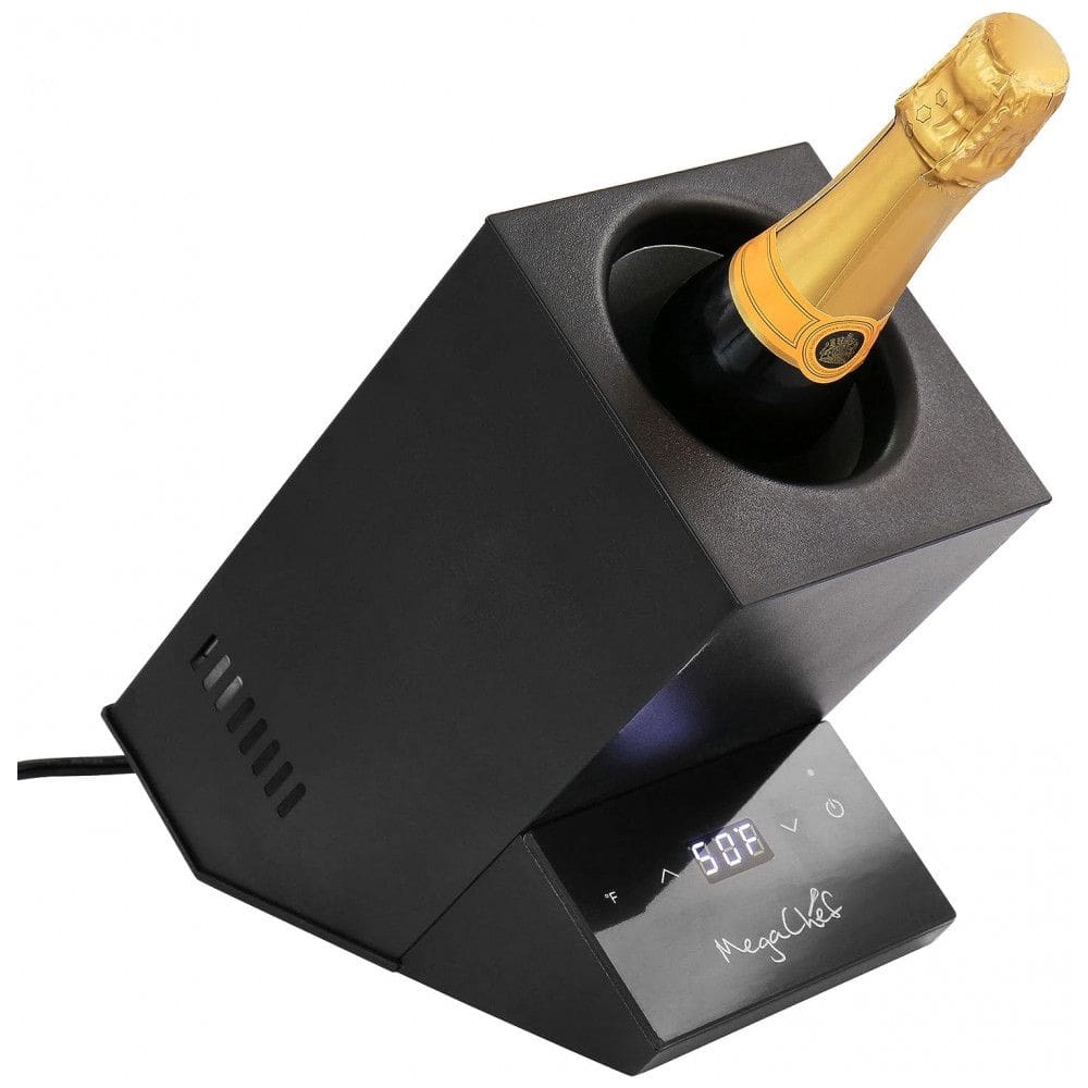 Resfriador de Vinho Elétrico até 1 Garrafa, 110V 72W, MegaChef, Preto
