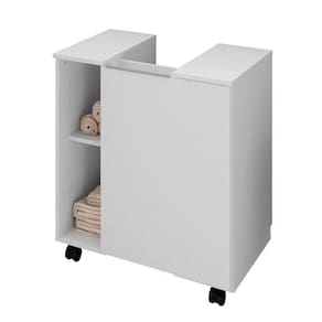 Gabinete Para Banheiro 55cm 1 Porta Pequin Branco