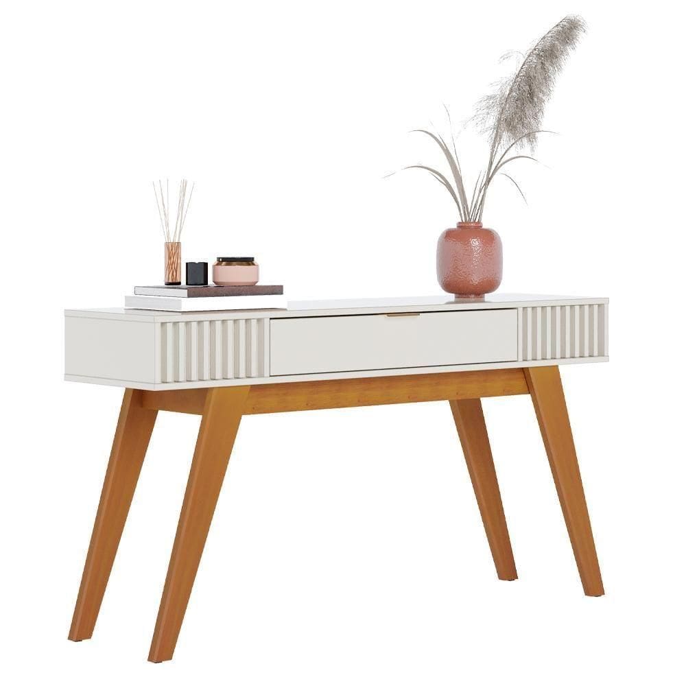 Aparador Decorativo 01 Gaveta Delta C04 Freijó Off White