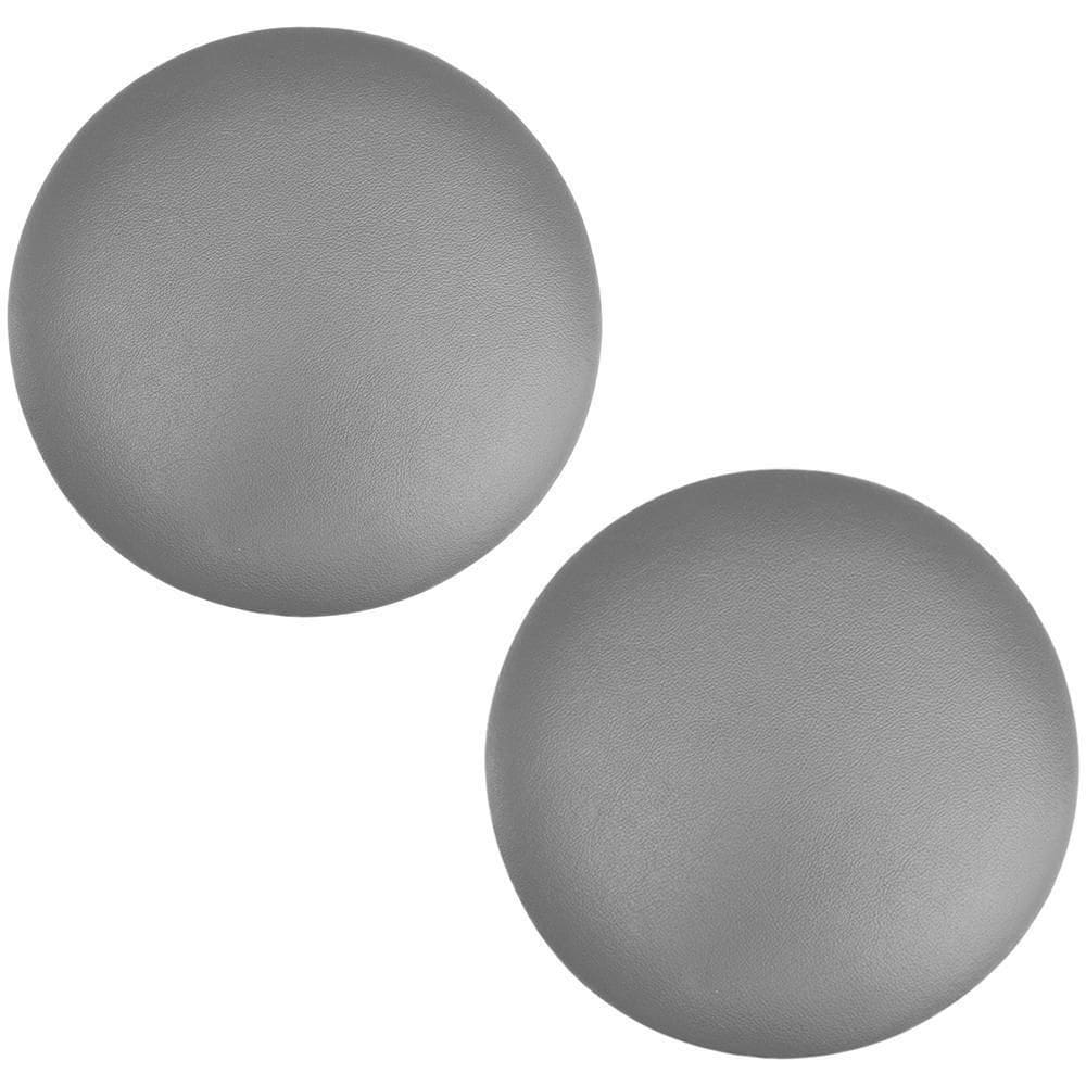 Kit 02 Assentos Redondo Cinza 39 Cm