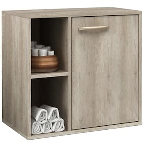 Balcão Gabinete Suspenso Para Banheiro 60Cm 1 Porta Barrique
