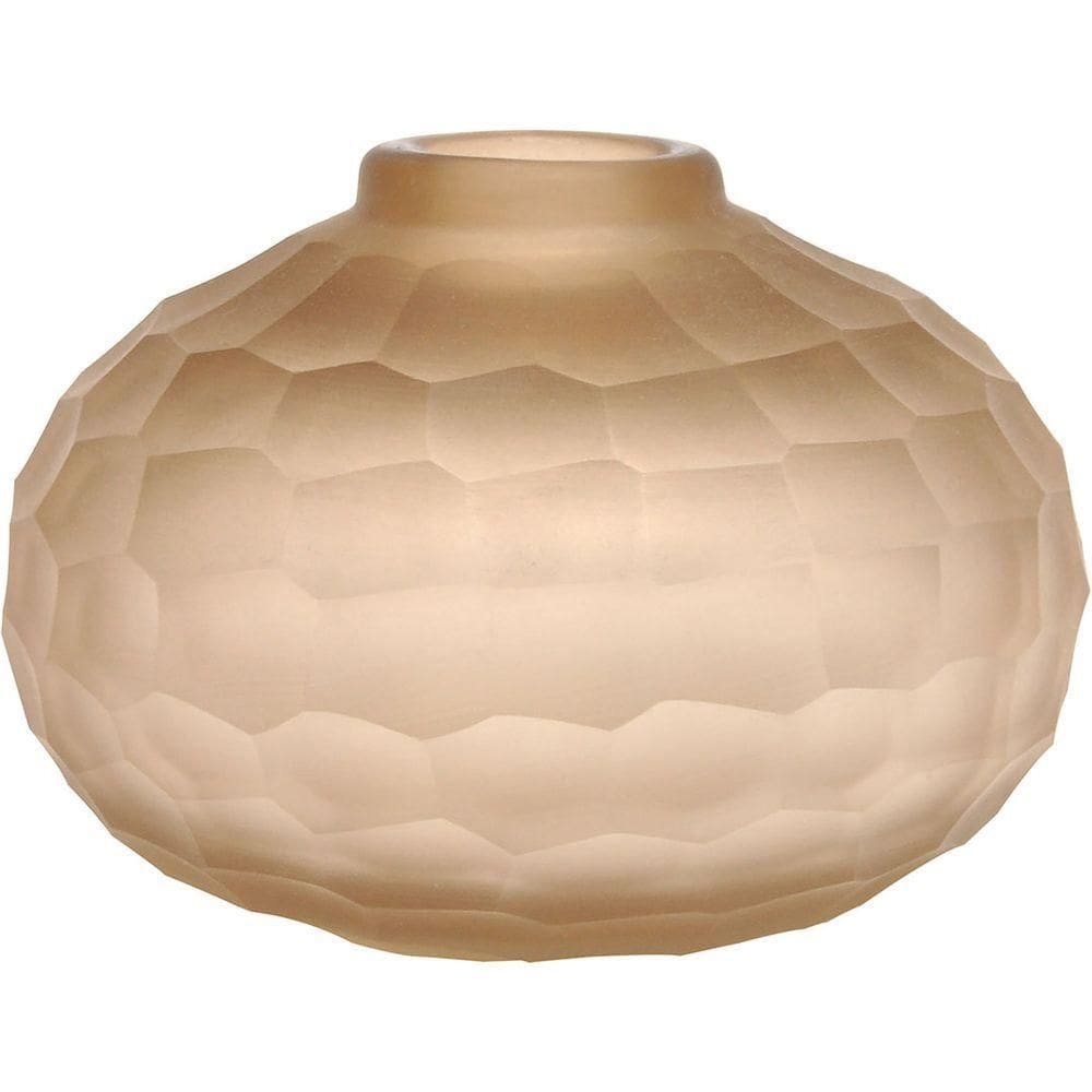 Moana Vaso 11X15X15Cm Vidro Âmbar