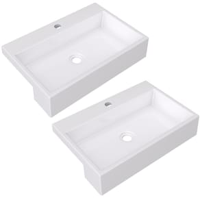 Kit 02 Cubas Banheiro Lavabo Xrt55 C01 Branco