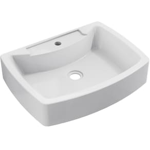 Cuba De Apoio Retangular Banheiro Lavabo C01 Rt50 Branco