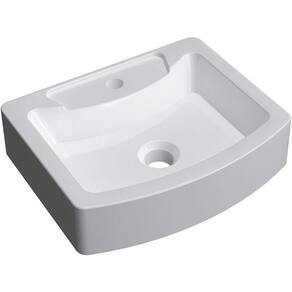 Cuba De Apoio Retangular C01 Para Banheiro Rt41 Aria Branco