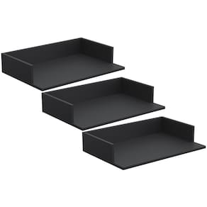Kit 3 Suportes Suspensos Para Micro-Ondas 60X40cm Preto