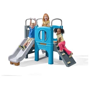 Playset Infantil Para Ambientes Externos, Com Escorregador, Parede de Escalada, Túnel e Estilo Vintage, Para Crianças de 2 a 6 Anos, Step2,