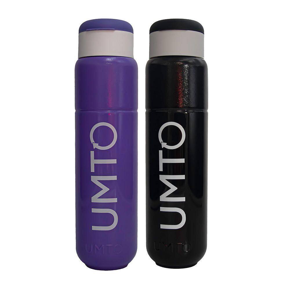 Kit 2 Garrafas Umto Super-Resistente 500 Ml Preta E Lilás - Preto