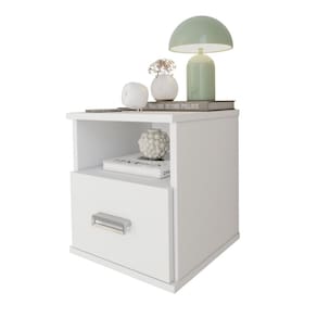 Mesa de Cabeceira Balli Oliart Suspensa com Gaveta Secreta