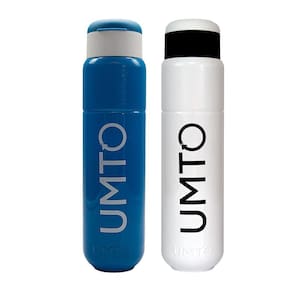 Kit 2 Garrafinhas Umto Super-Resistente 500 Ml Branca E Azul Claro - Branco