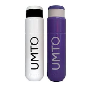 Kit 2 Garrafas Umto Super-Resistente 500 Ml Branca E Lilás - Branco