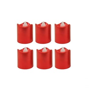 Kit 6 Velas Vermelha Eletrônica Led 4cm - Yangzi