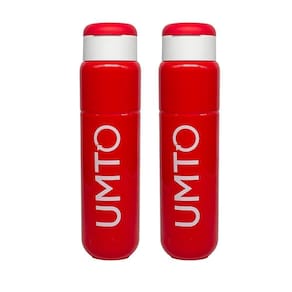 Kit 2 Garrafinhas Umto Super-Resistente 500 Ml Vermelha - Vermelho