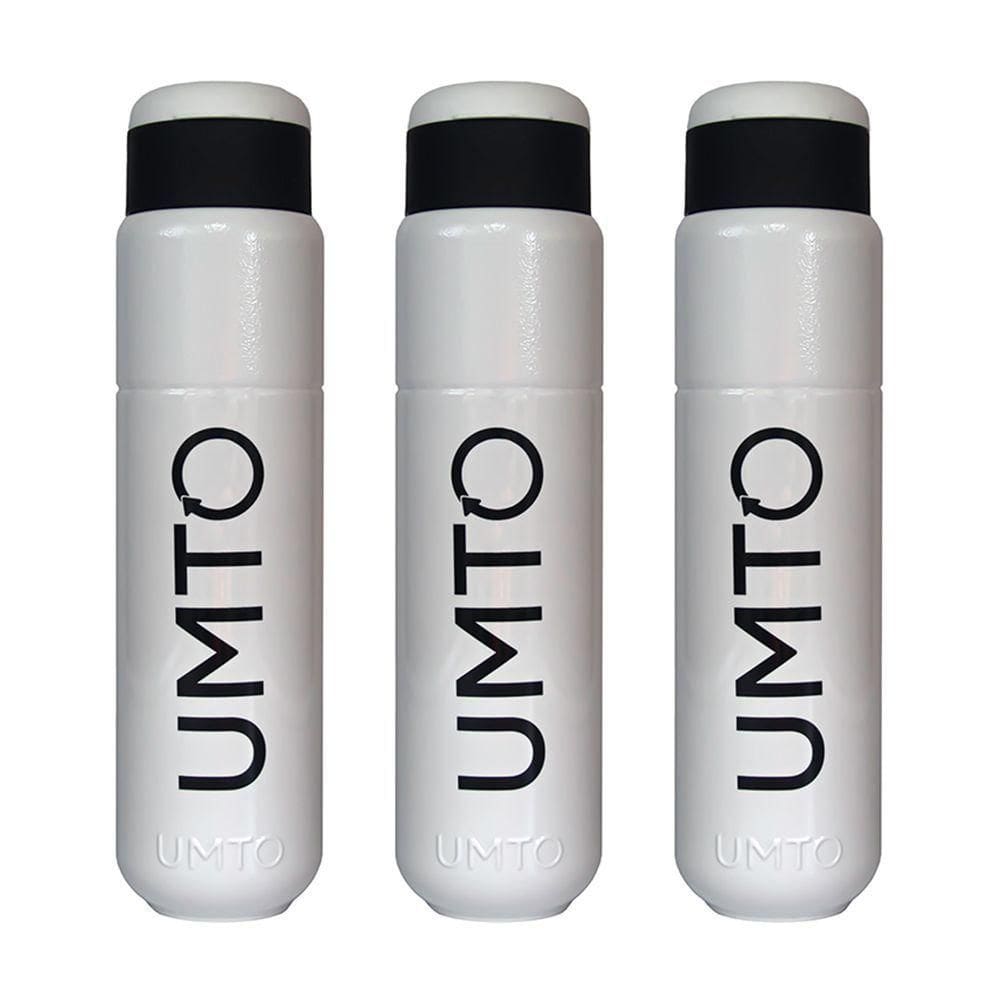 Kit 3 Garrafinhas Umto Super-Resistente 500 Ml Branca - Branco
