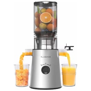 Espremedor de Sucos Lento, para Frutas e Legumes Inteiros, Aço Inoxidável, Fácil de Limpar, Pureza de Suco de 99,6%, Capacidade de 1,5