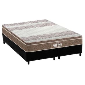 Cama Box Queen: Colchão Espuma Probel D33/Ep Guarda Costas Próintense Plus + Base Black(158X198)