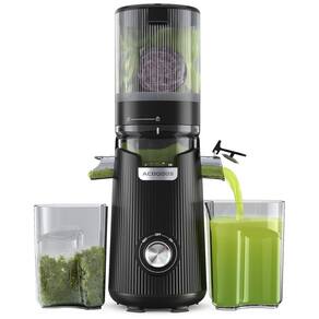 Espremedor de Sucos ACOQOOS, Pressão Fria para Frutas e Vegetais Inteiros com Funil Largo de 13,5 cm (Capacidade 1,8L), Fácil de Limpar,