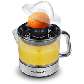 Espremedor de Sucos Elétrico Elite Gourmet ETS623, Compacto, Controle de Polpa, 710ml, Para Laranjas, Limões, Limões Sicilianos e Toranjas.