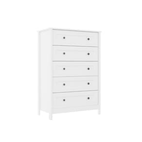Cômoda Alta Ditália 5 Gavetas DM-229 Branco cozy