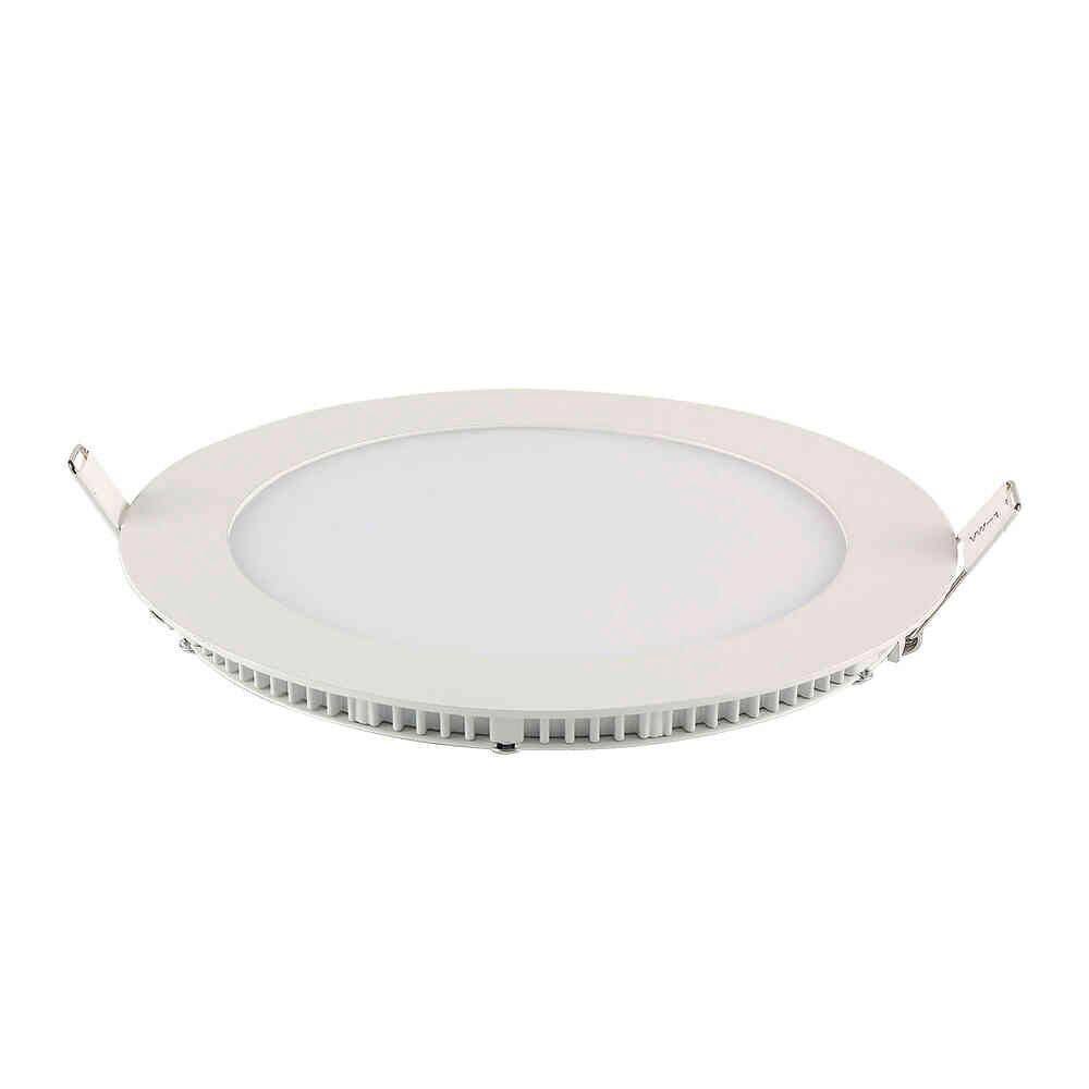 Painel Led Slim Embutir Redondo 18w 6.500k - Branco