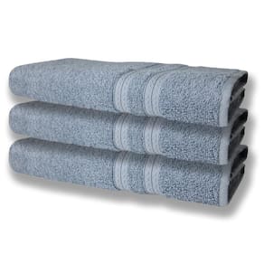 3 Toalhas Super Felpudas Grande E Grossa Algodão 80x150 Azul