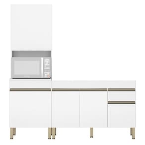 Paneleiro E Balcão Gabinete Sem Tampo 120cm Lina K02 Supremo - Mpozenato