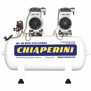 Motocompressor Odontológico Sem óleo Mc20 150l 021235 Chiaperini