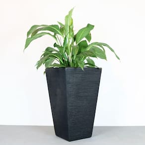 Vaso Terra Trapézio 34 X 55 Cm Cor 07 - Preto Sólido