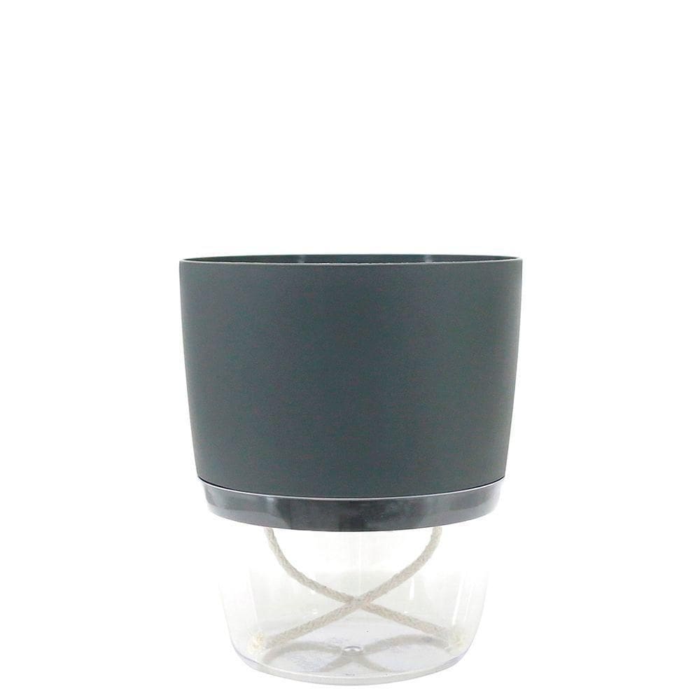 Cachepot Acqua Autoirrigável 12 Cm Cor 04 - Grafite Sólido