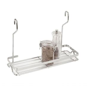 Rack Suporte Porta Temperos Condimentos Para Pendurar Em Barra Parede Cozinha Suspenso Aereo
