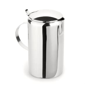 Jarra De Suco Inox 2,3 Litros Com Tampa água Saborizada Refresco Verão Com Bico Casa Cozinha